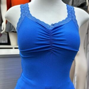 Polos Manga Cero RIP Algodón Modelo Blonda Elástico Azul