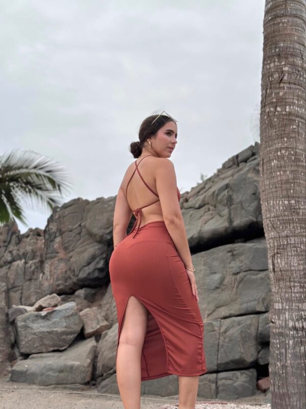 Vestidos Largo - Material Rip algodón