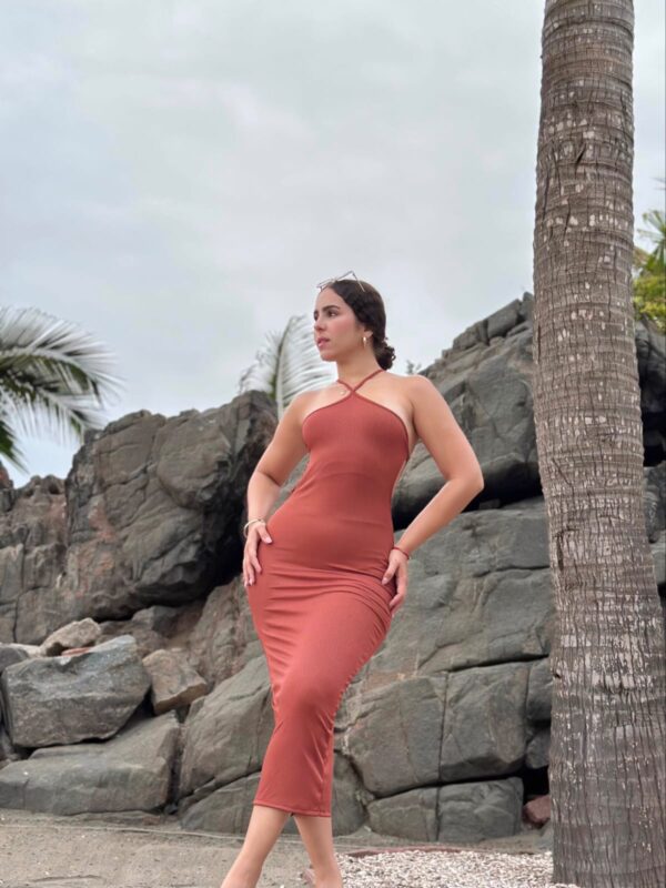 Vestidos Largo - Material Rip algodón
