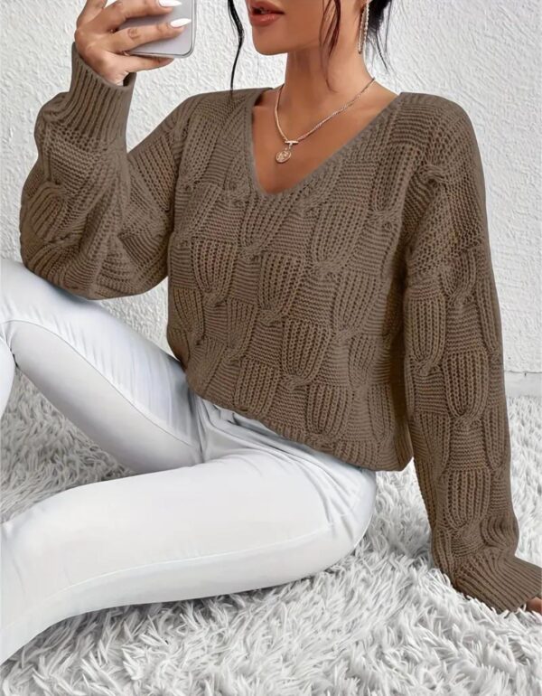 Chompa de hilo algodón tacto - Modelo Modelo Lulú