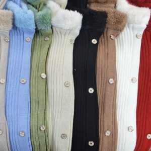 Chompa Hilo Algodon Peluche - Modelo Victoria - Colores