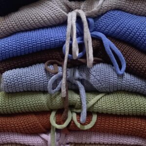 Chompa Hilo Algodon Tacto - Modelo Casual Lazos - Colores