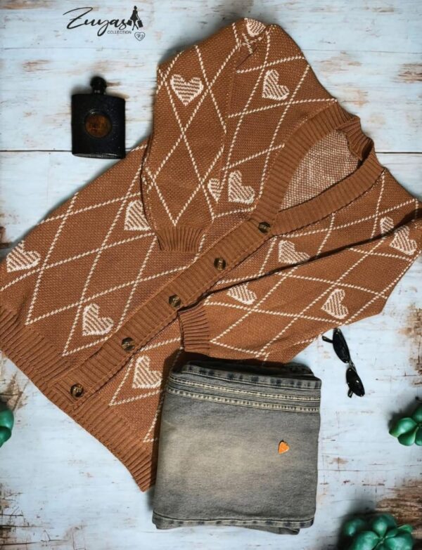 Cardigan “Corazones de Otoño”